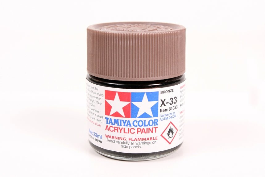 Tamiya Large Acrylic Paint X-33 Gloss Bronze - Battle Born Hobby