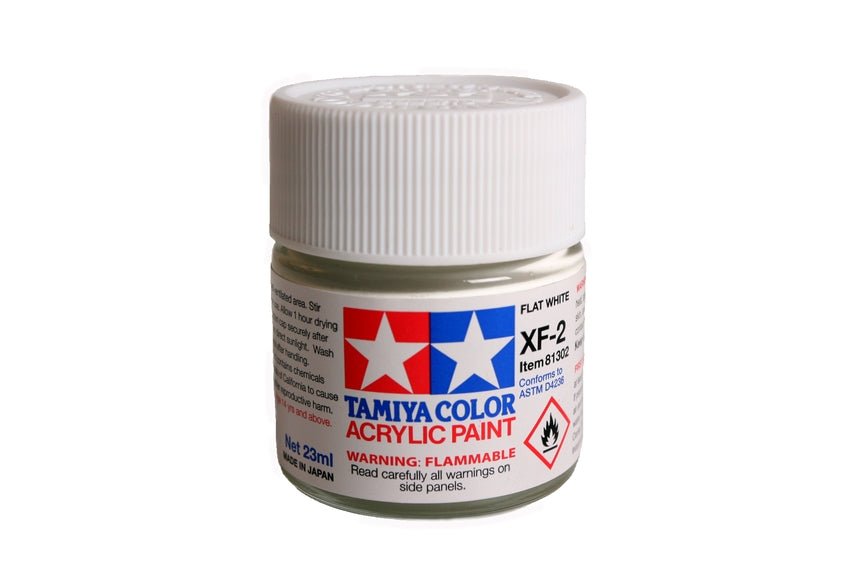 Tamiya Large Acrylic Paint XF-2 Flat White - Battle Born Hobby