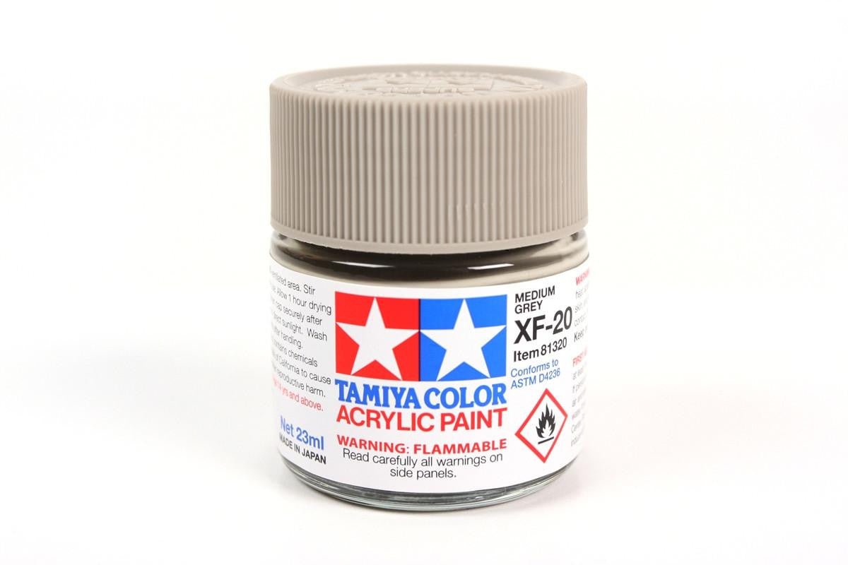 Tamiya Large Acrylic Paint XF-20 Medium Grey - Battle Born Hobby