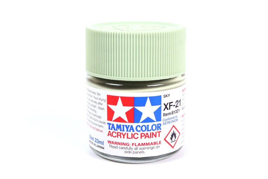 Tamiya Large Acrylic Paint XF-21 Sky - Battle Born Hobby