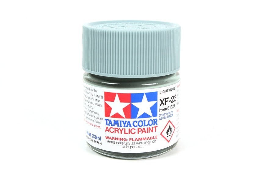 Tamiya Large Acrylic Paint XF-23 Light Blue - Battle Born Hobby