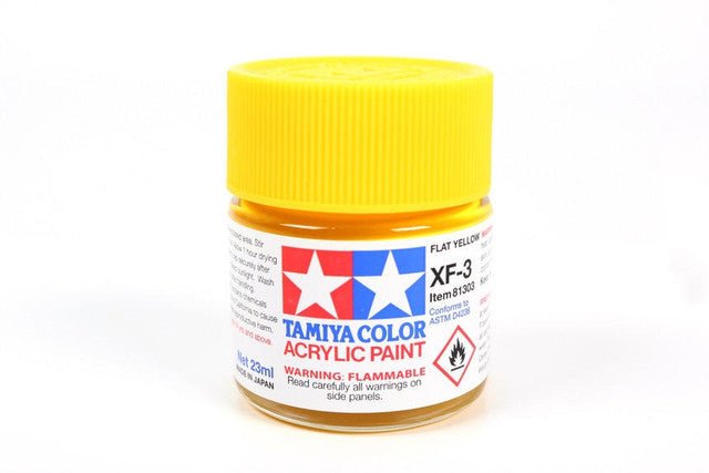 Tamiya Large Acrylic Paint XF-3 Flat Yellow - Battle Born Hobby