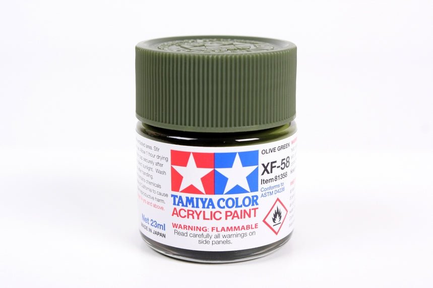Tamiya Large Acrylic Paint XF-58 Olive Green - Battle Born Hobby