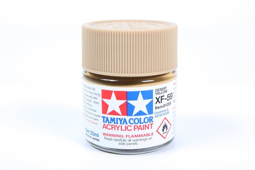 Tamiya Large Acrylic Paint XF-59 Desert Yellow - Battle Born Hobby