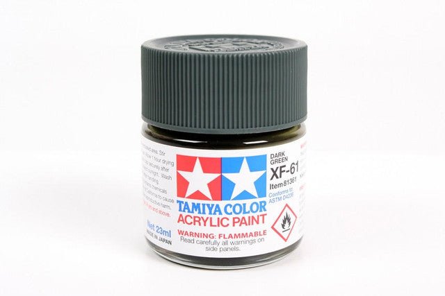 Tamiya Large Acrylic Paint XF-61 Dark Green - Battle Born Hobby