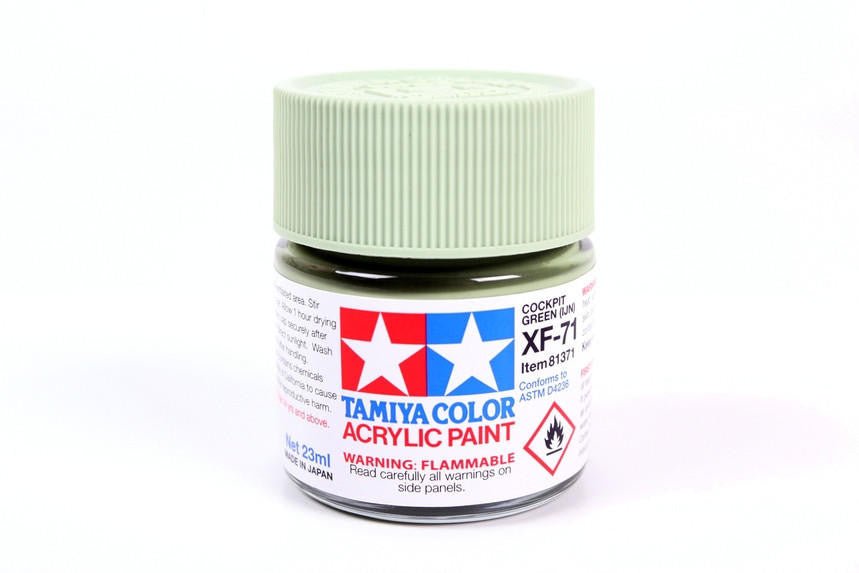 Tamiya Large Acrylic Paint XF-71 IJN Cockpit Green 23ml - Battle Born Hobby