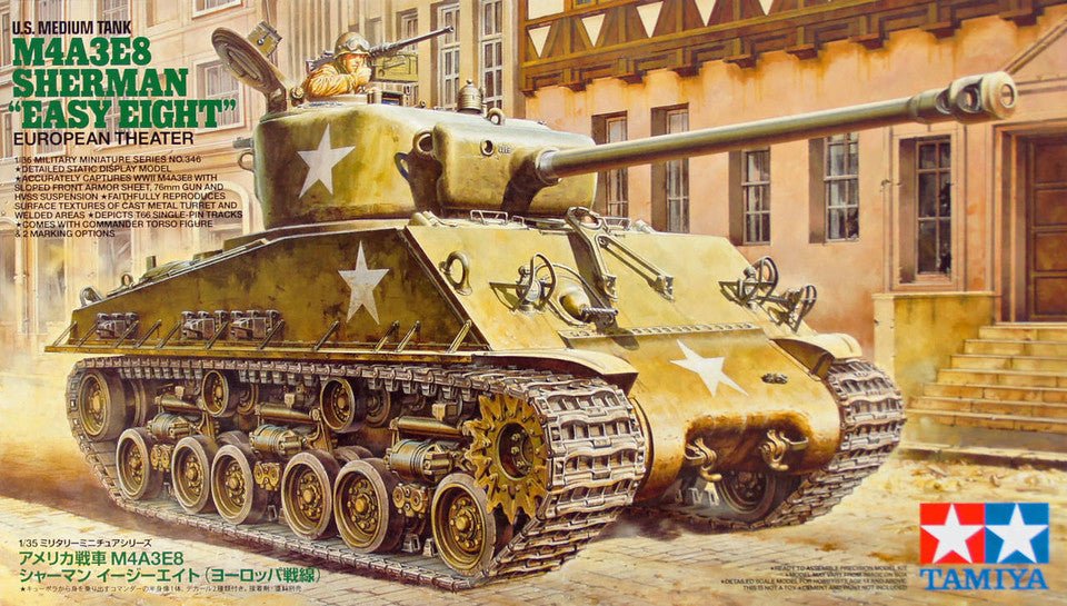 Tamiya US Tank M4A3E8 Sherman Easy Eight - Battle Born Hobby