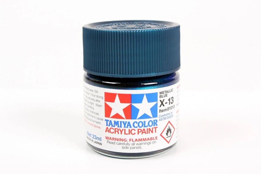 Tamiya X-13 Metallic Blue 23ml Acrylic Paint - Battle Born Hobby