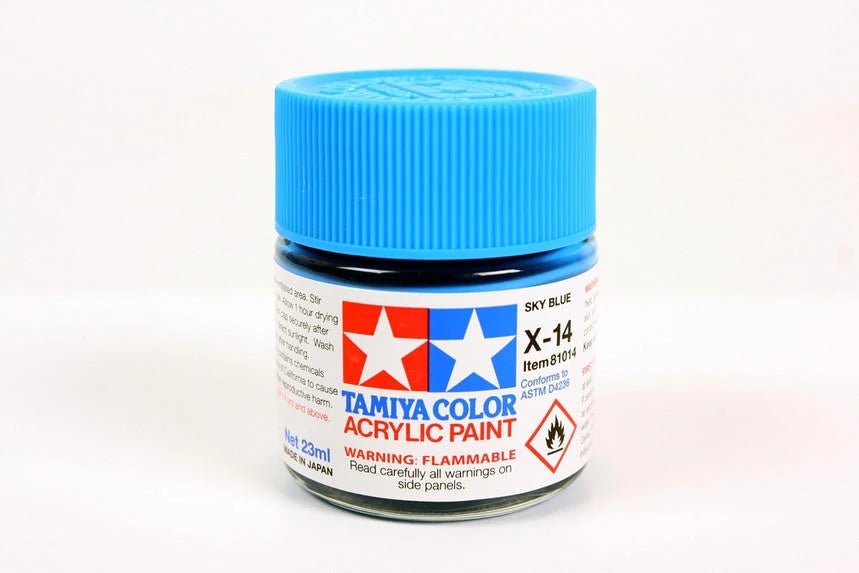 Tamiya X-14 Sky Blue 23ml Acrylic Paint - Battle Born Hobby