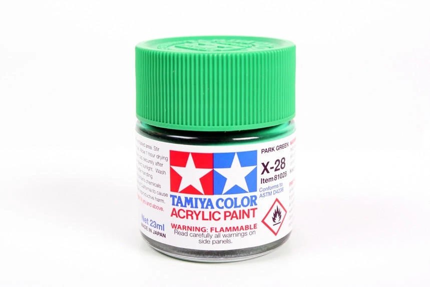 Tamiya X-28 Park Green 23ml Acrylic Paint - Battle Born Hobby