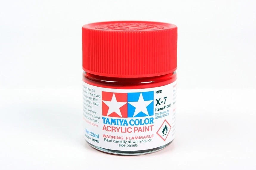 Tamiya X-7 Gloss Red 23ml Acrylic Paint - Battle Born Hobby