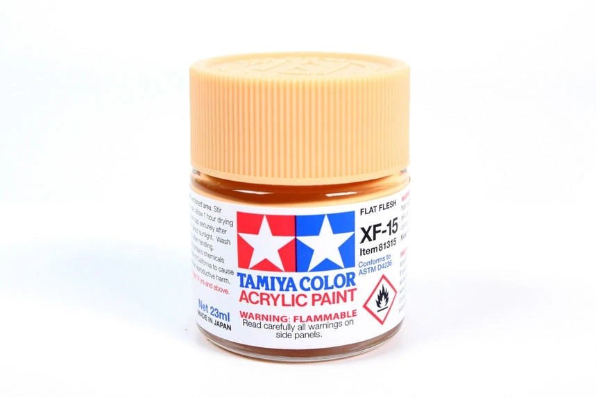 Tamiya XF-15 Flat Flesh 23ml Acrylic Paint - Battle Born Hobby