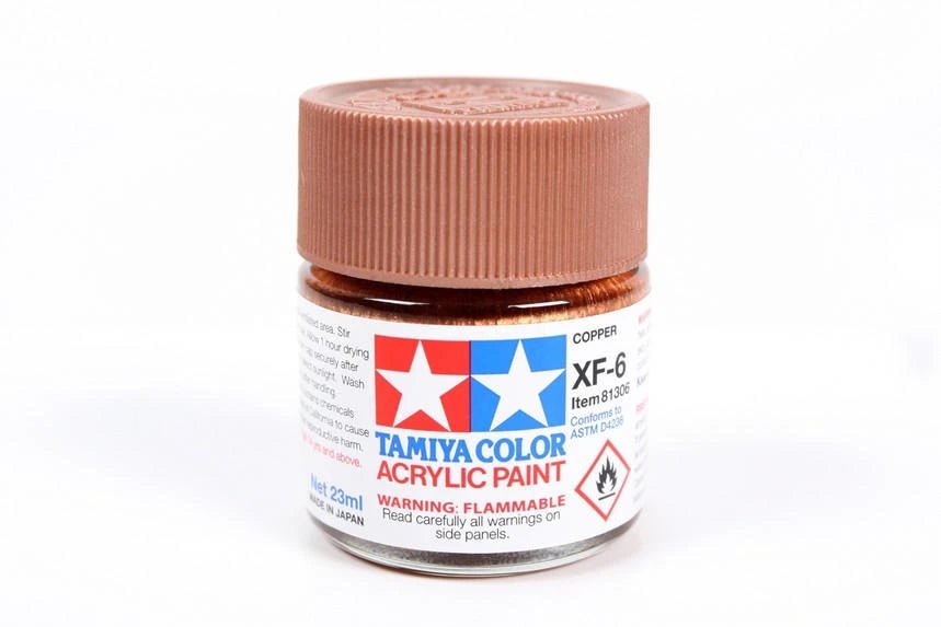 Tamiya XF-6 Copper 23ml Acrylic Paint - Battle Born Hobby