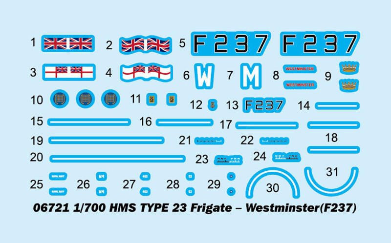 Trumpeter HMS Westminster F237 Type 23 Frigate - Battle Born Hobby