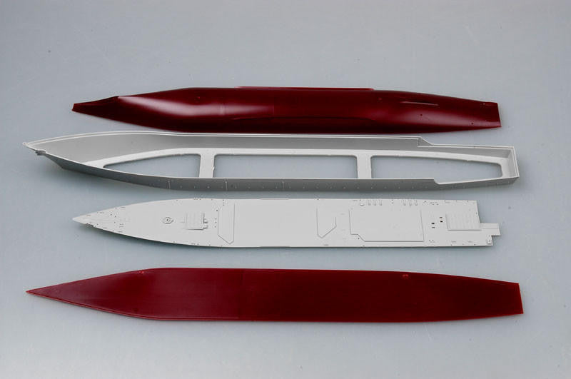 Trumpeter 1/350 USS Hopper DDG-70 plastic model kit hull and deck components