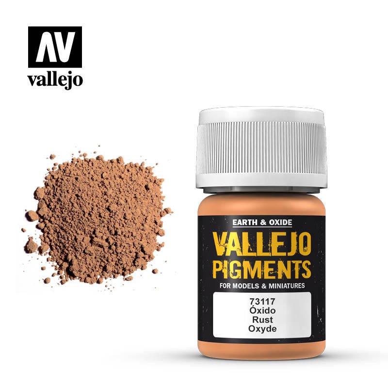 Vallejo 30ml Bottle Rust Pigment Powder - Battle Born Hobby