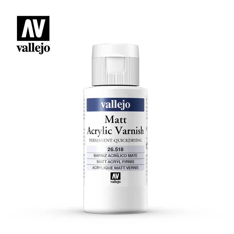 Vallejo Acrylic Matte Varnish 60ml Protective Finish - Battle Born Hobby