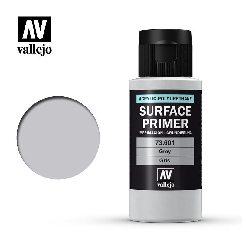 Vallejo Grey Surface Primer 60ml Acrylic Polyurethane Primer - Battle Born Hobby