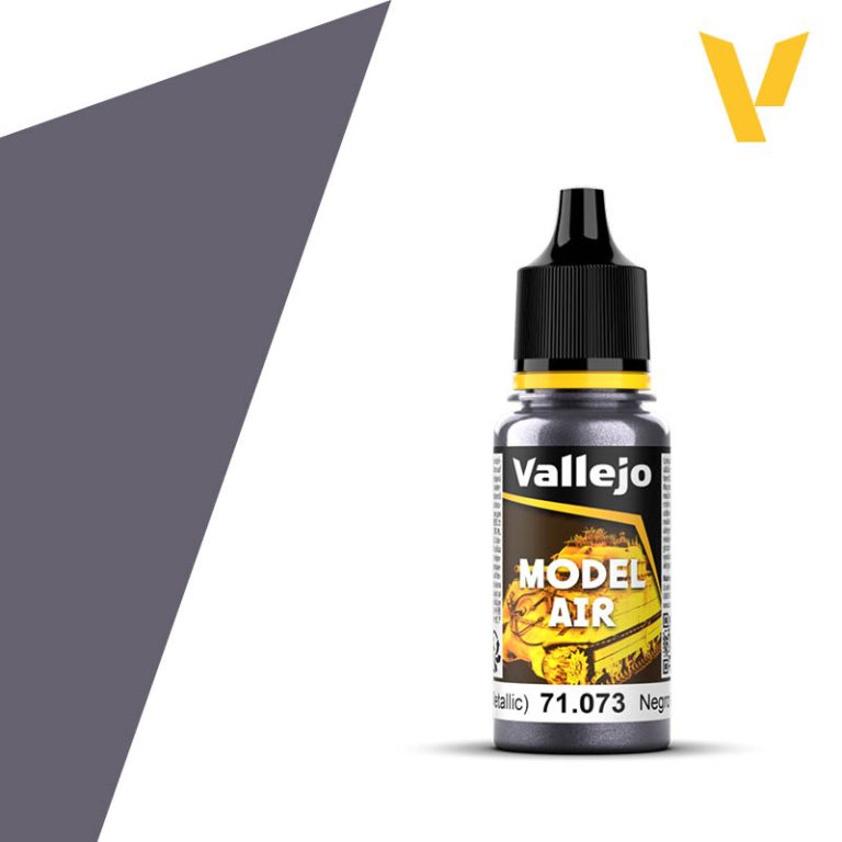 Vallejo Model Air Black Metallic 17ml – 71073 - Battle Born Hobby