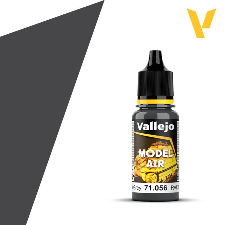 Vallejo Model Air Panzer Dark Grey RAL7021 17ml Acrylic Airbrush Paint - Battle Born Hobby