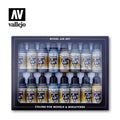 Vallejo Model Air RLM Paint Set (16 Colors) Acrylic Airbrush Paint Set - Battle Born Hobby