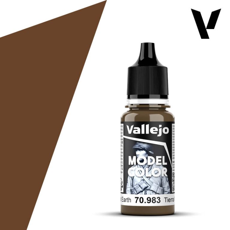 Vallejo Model Color Flat Earth 70.983 17ml Acrylic Paint - Battle Born Hobby
