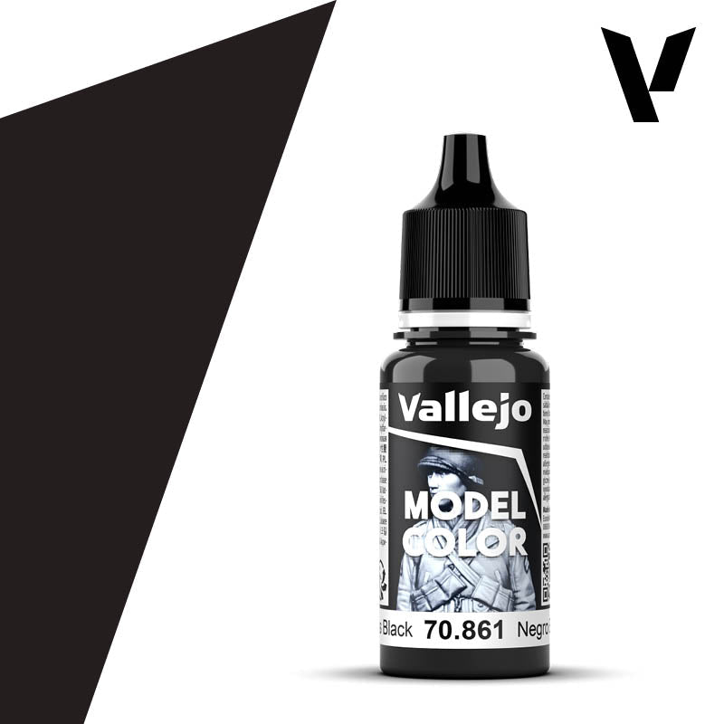 Vallejo Model Color Gloss Black FS17038 70.861 17ml Acrylic Paint - Battle Born Hobby