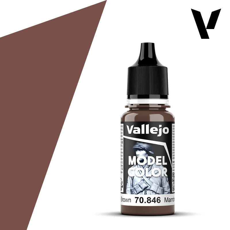 Vallejo Model Color Mahogany Brown RAL8002 70.846 17ml Acrylic Paint - Battle Born Hobby