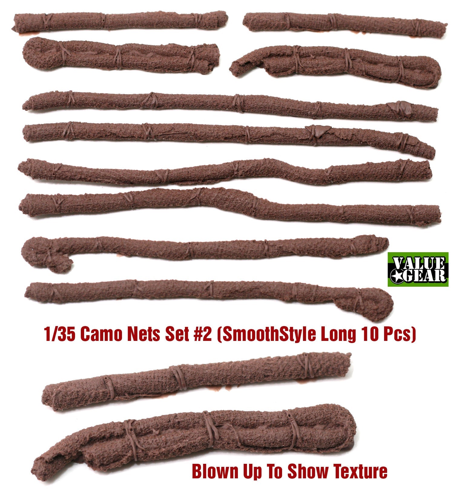 Value Gear 1/35 Camouflage Nets – Smoother Style Set 2 (10-Piece) - Battle Born Hobby