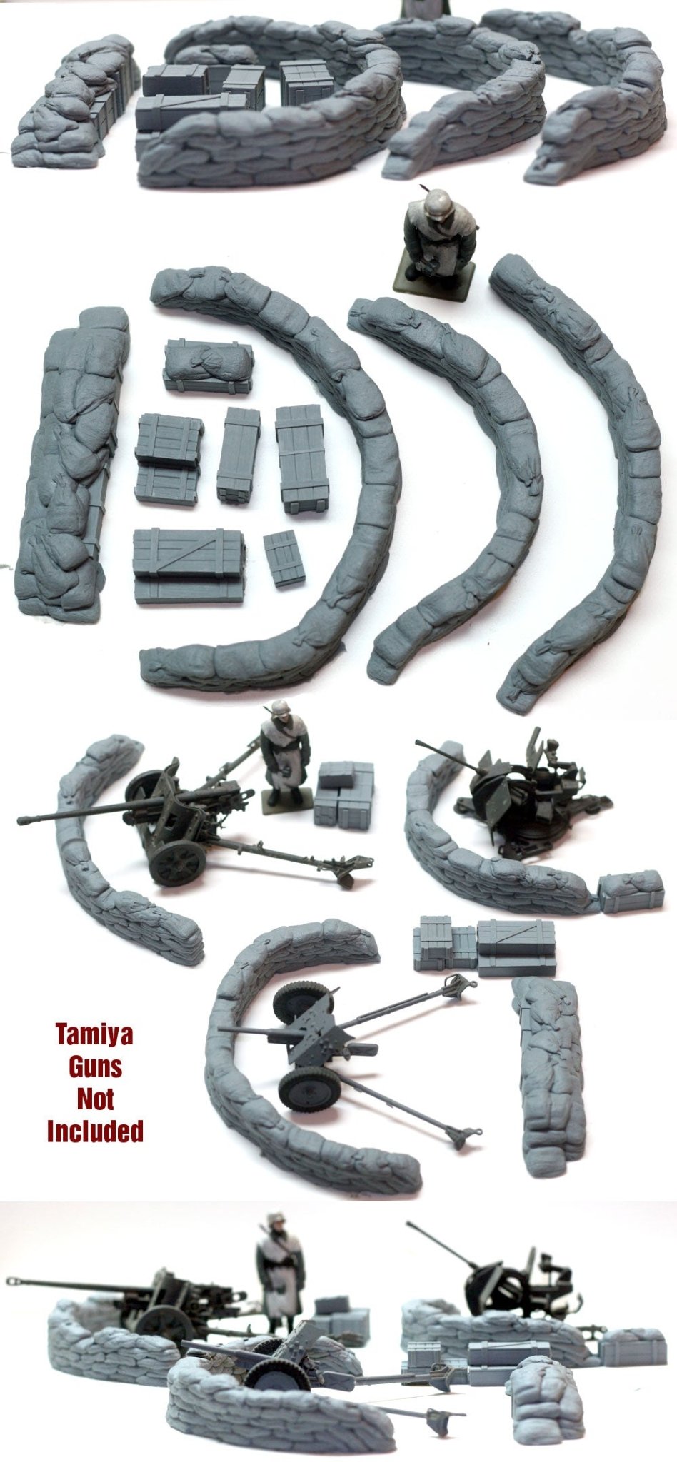 Value Gear 1/35 Configurable Curved Sandbags & Crates - Battle Born Hobby
