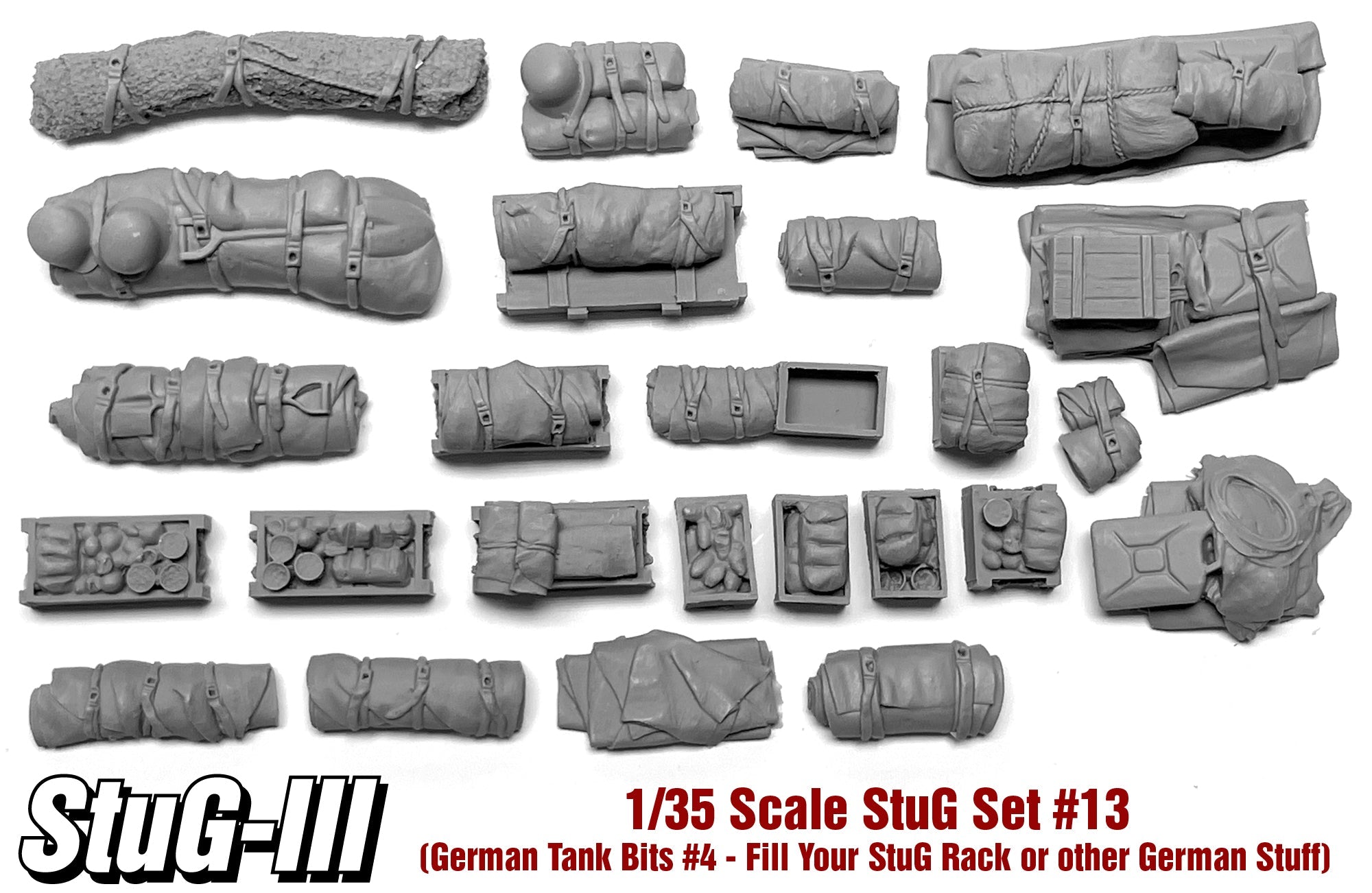 Value Gear 1/35 German Tank Bits 4 (24-Piece Resin Detail Set) - Battle Born Hobby