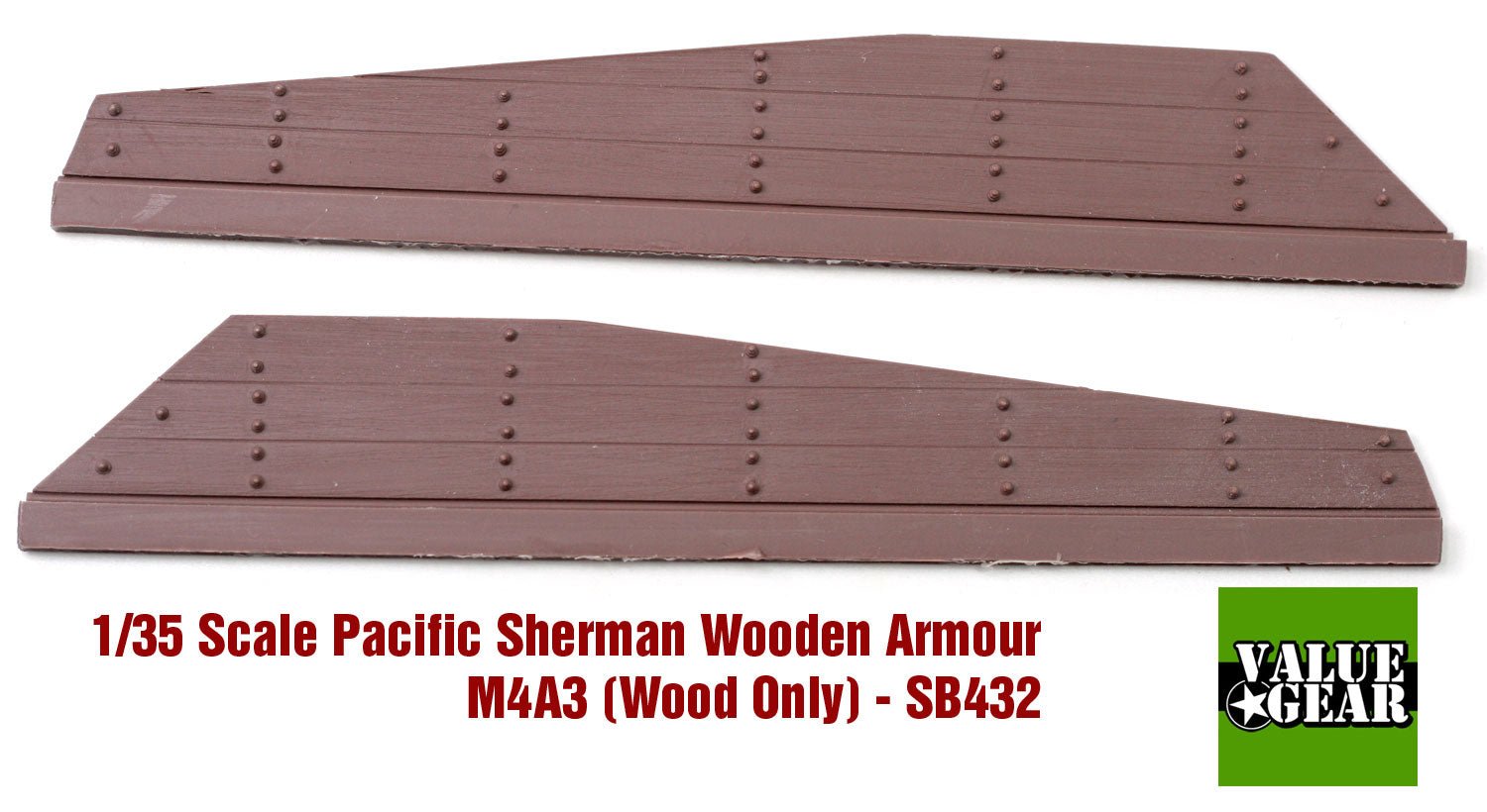 Value Gear 1/35 Pacific Sherman M4A3 Wood Panel Armor Set 2 - Battle Born Hobby