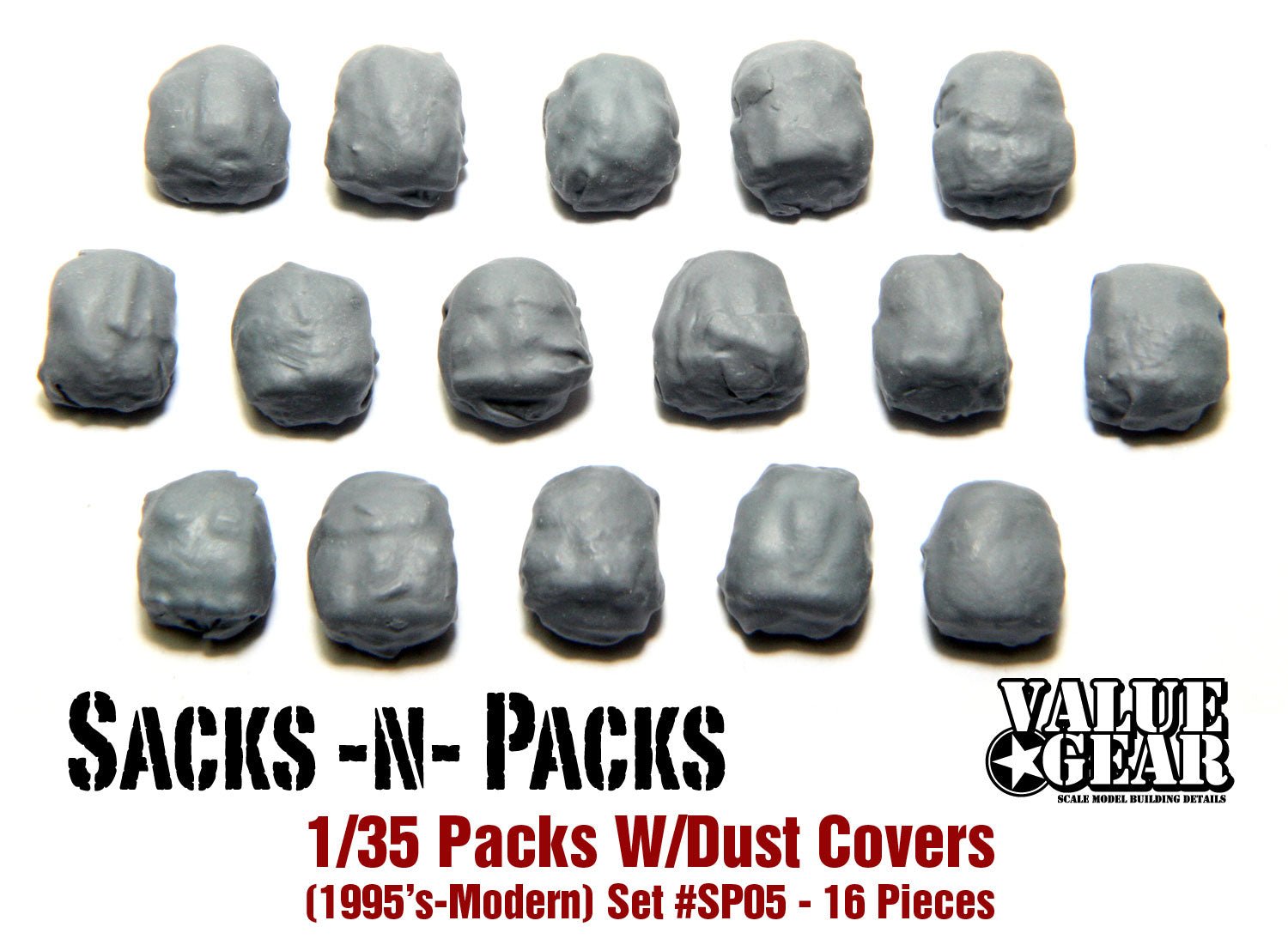 Value Gear 1/35 Resin US ALICE Packs with Medium Rucksacks & Dust Covers - Battle Born Hobby