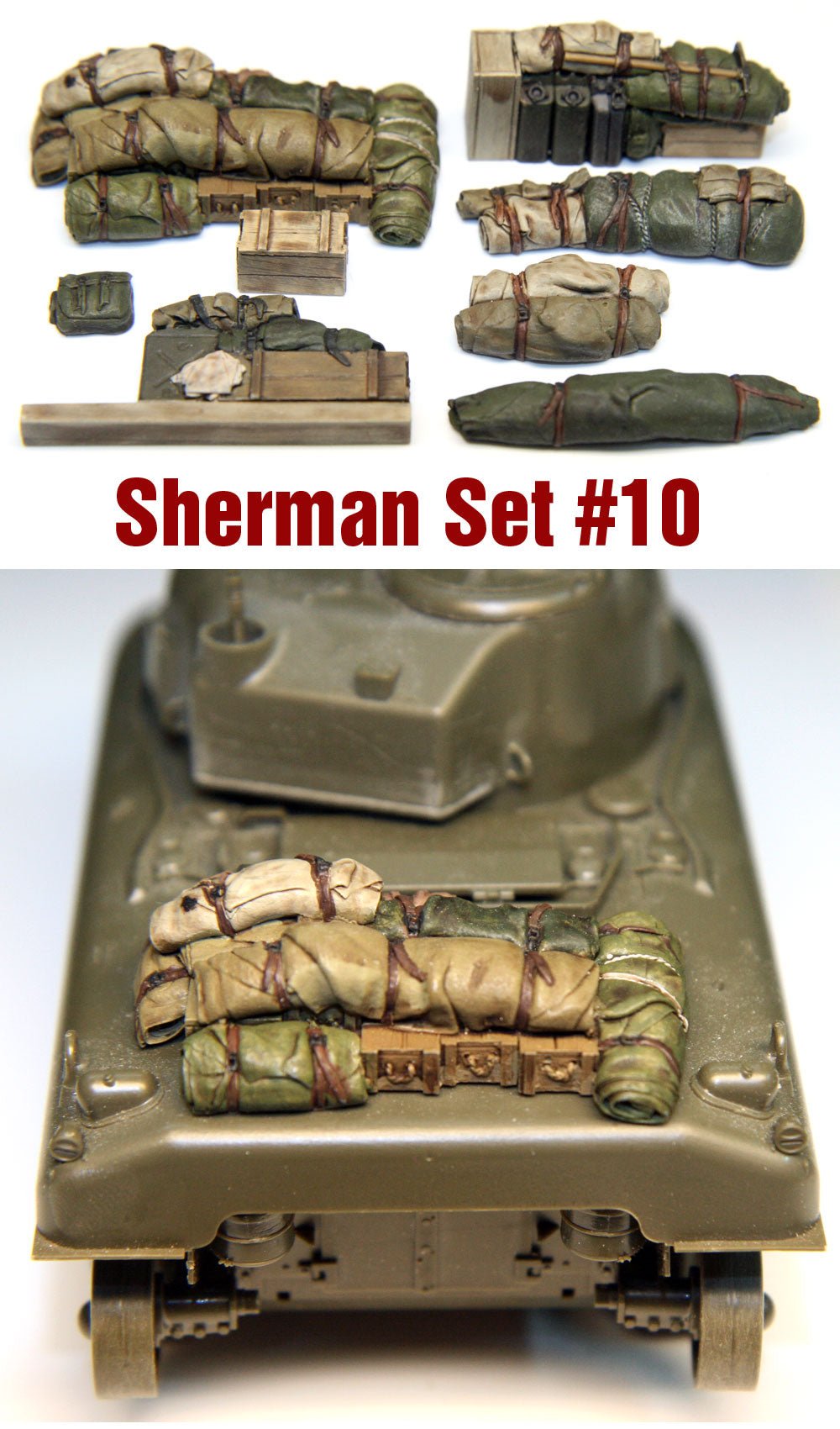 Value Gear 1/35 Sherman Engine Deck & Stowage Set 10 (8-Piece) - Battle Born Hobby