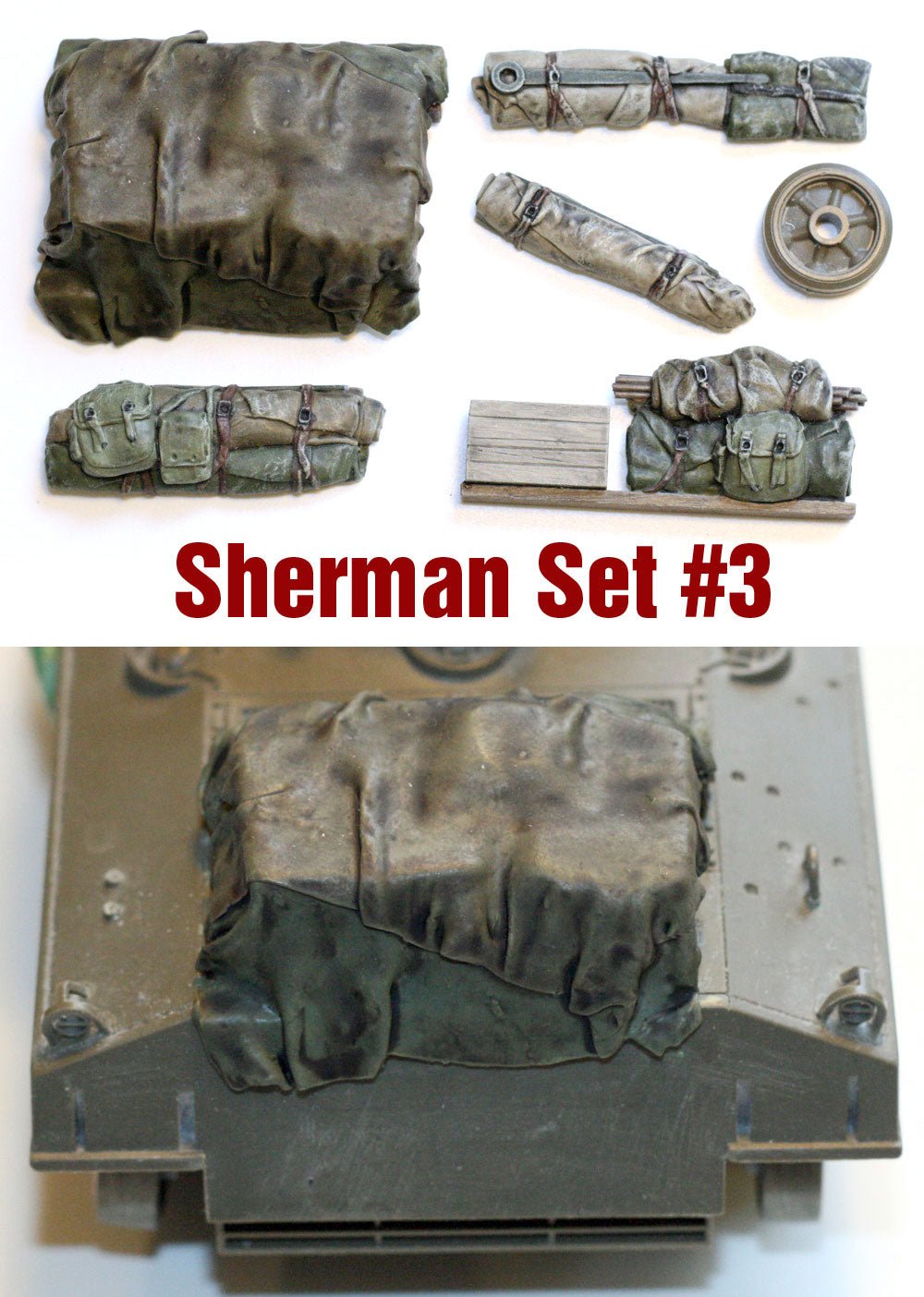 Value Gear 1/35 Sherman Engine Deck & Stowage Set 3 for M4A3 Sherman - Battle Born Hobby