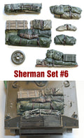 Value Gear 1/35 Sherman Engine Deck & Stowage Set 6 (8-Piece) for M4A3 Sherman - Battle Born Hobby