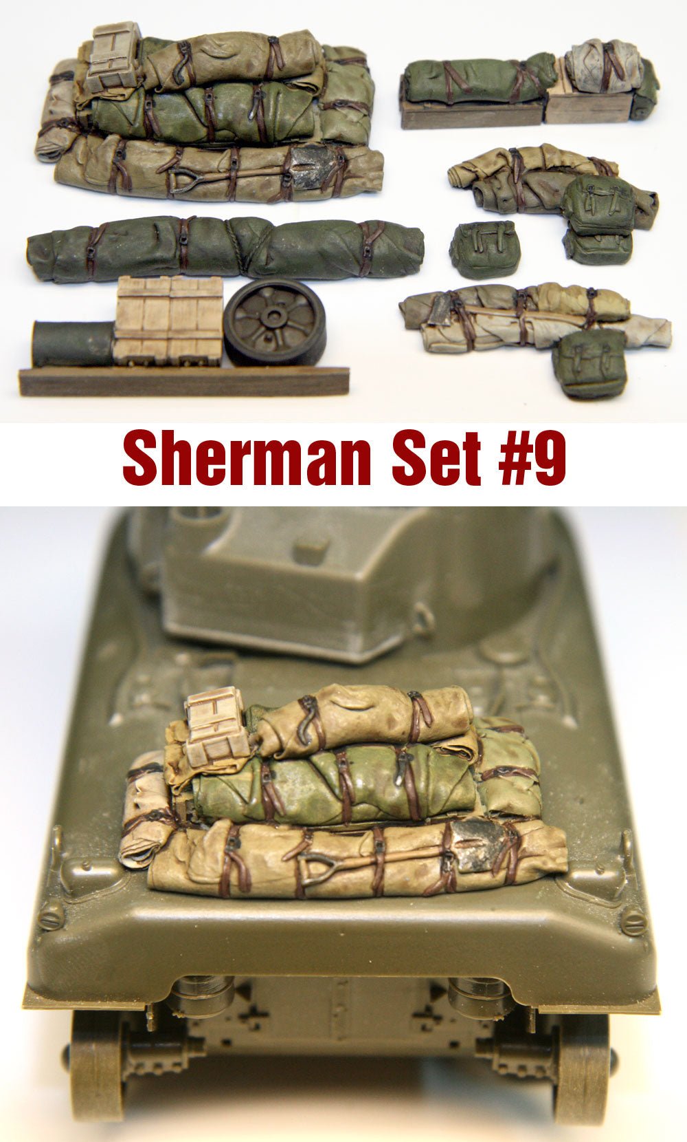 Value Gear 1/35 Sherman Engine Deck & Stowage Set 9 (8-Piece) - Battle Born Hobby