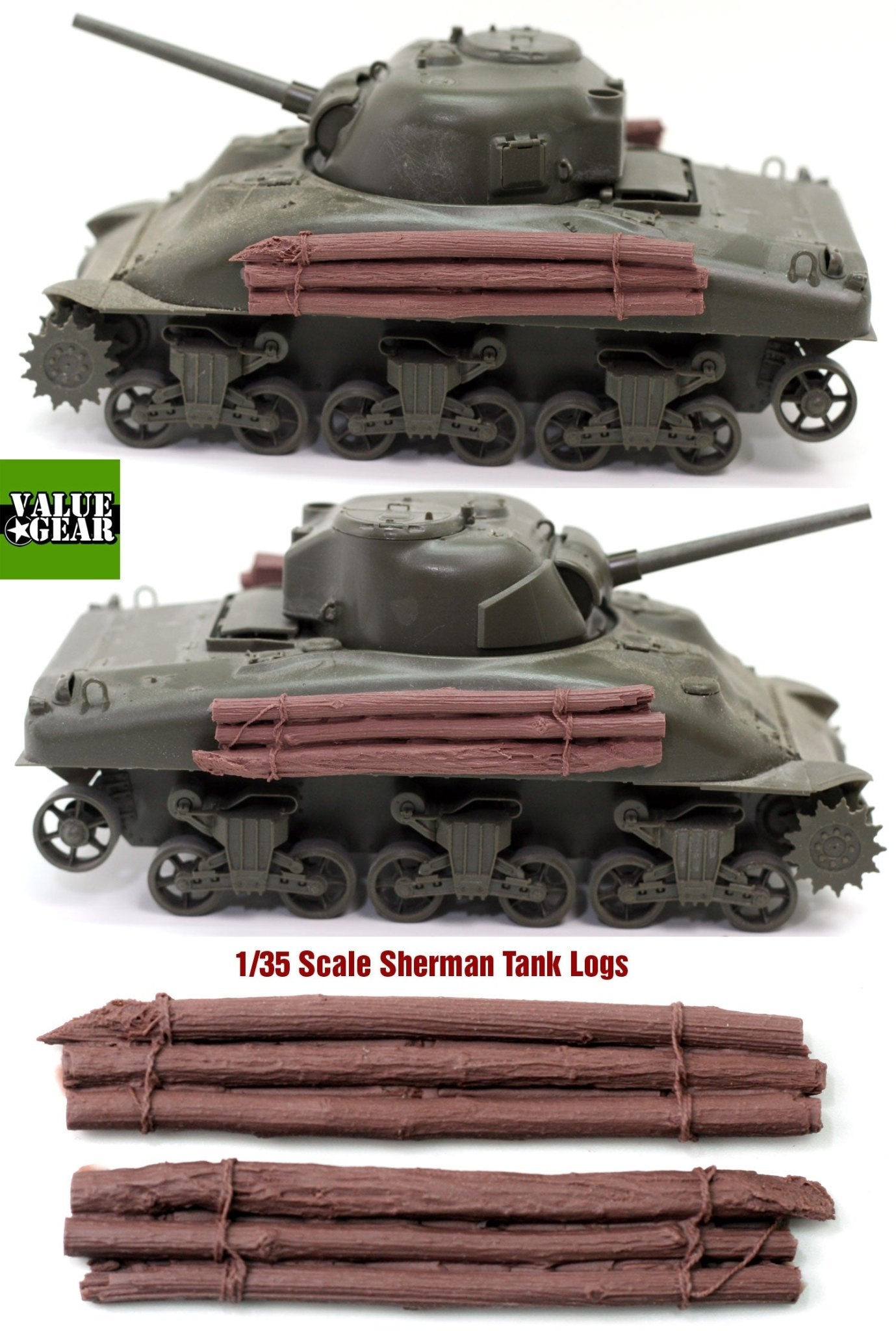 Value Gear 1/35 Sherman Logs Set 1 - Battle Born Hobby