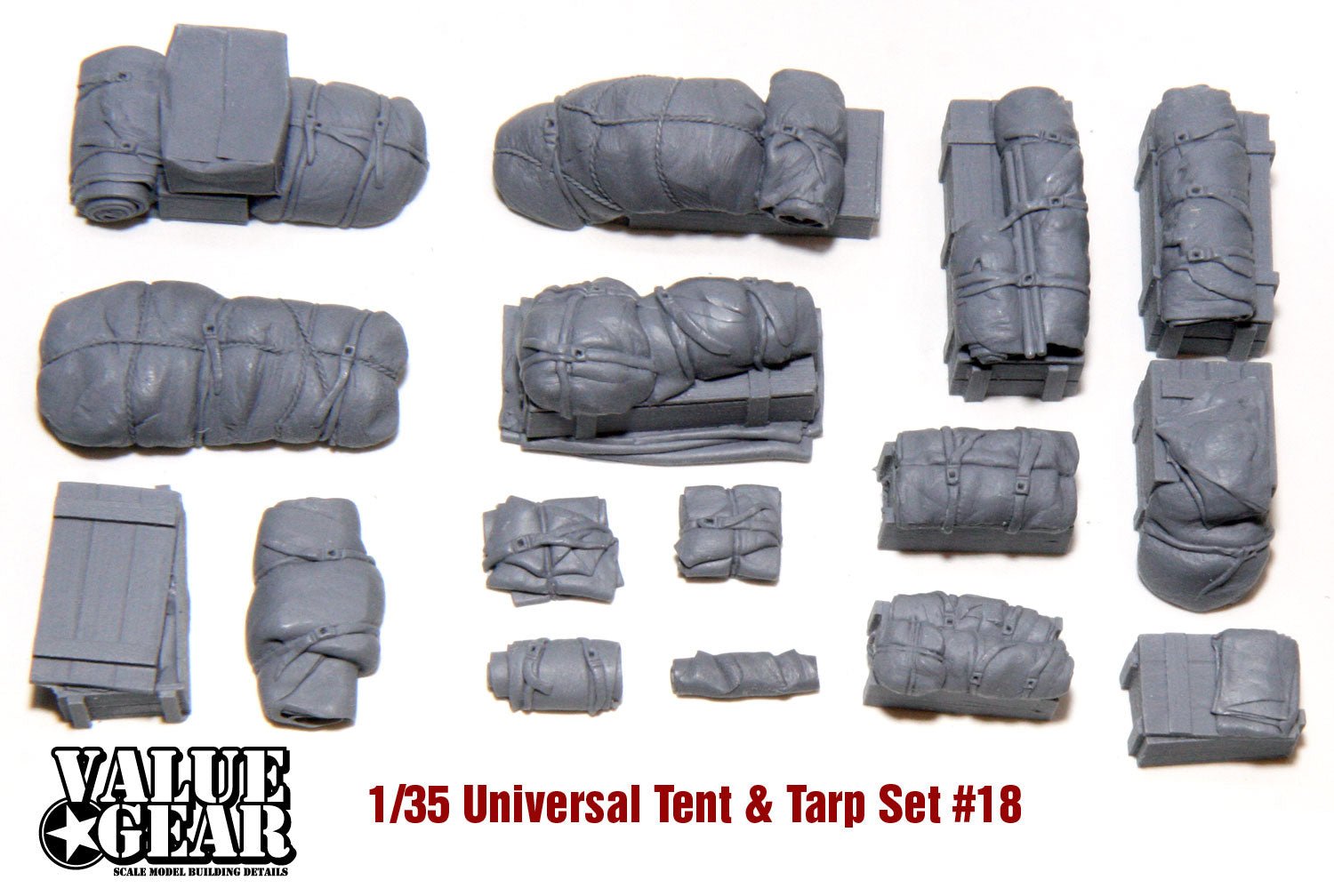 Value Gear 1/35 Universal Tents & Tarps Set 18 - Battle Born Hobby