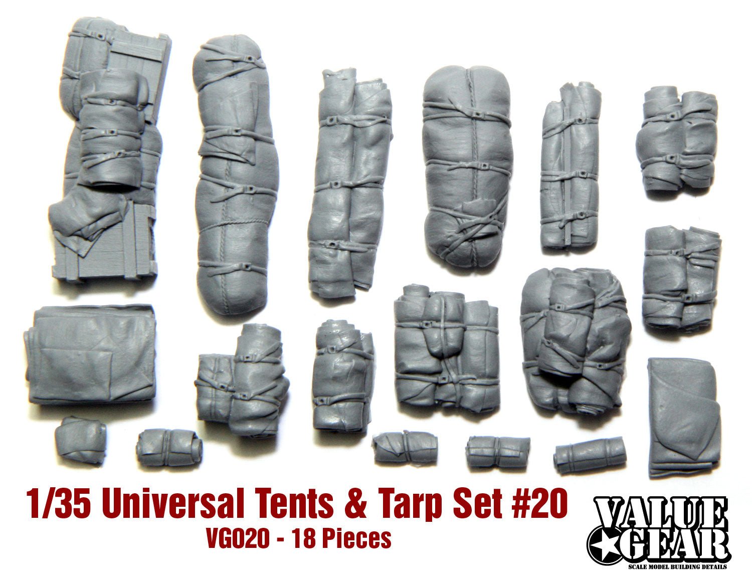 Value Gear 1/35 Universal Tents & Tarps Set 20 - Battle Born Hobby
