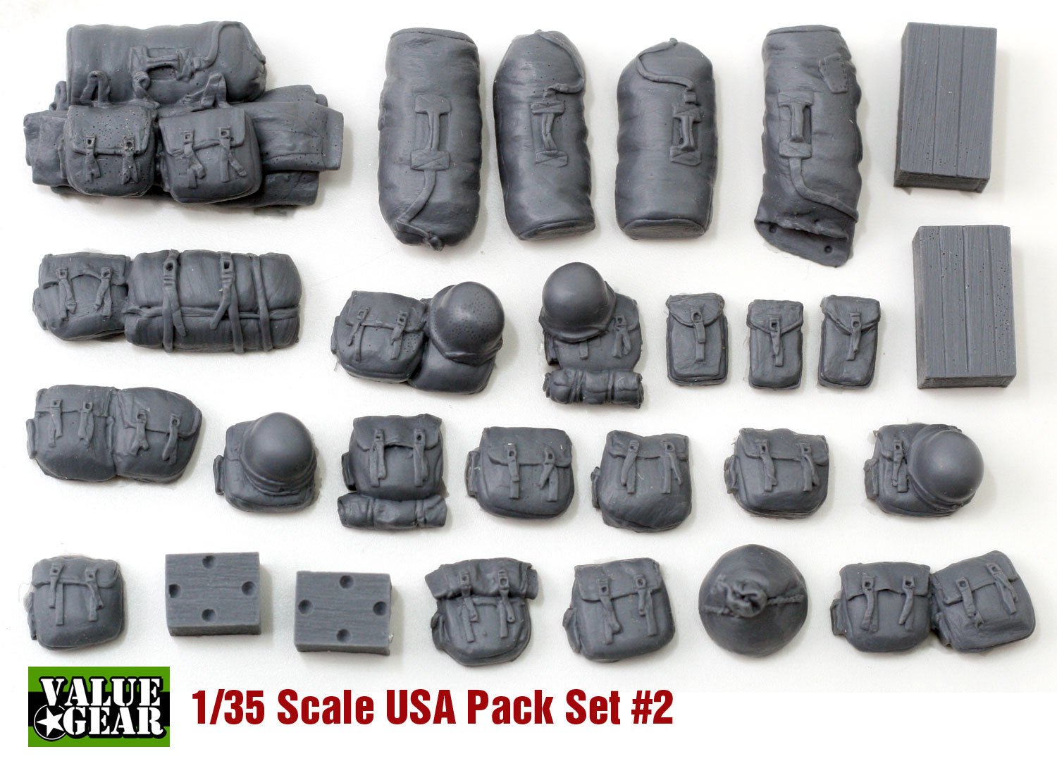 Value Gear 1/35 U.S. Army WWII Packs & Bags Set 2 (25-Piece) - Battle Born Hobby