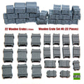 Value Gear 1/35 Wooden Crates Set 8 (22-Piece) - Battle Born Hobby