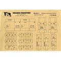 Verlinden Productions NR.0017 1/35 scale military cardboard boxes sheet with printed fold-up supply boxes.
