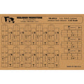 Verlinden Productions NR.0022 1/35 scale U.S. M.R.E. cartons sheet with printed fold-up modern field ration boxes for military dioramas.