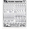 Verlinden Productions Sheet No. 161 1/35 scale US Army Stenciling No. 2 in black, with U.S. Army, Lift Here, Caution and equipment markings.