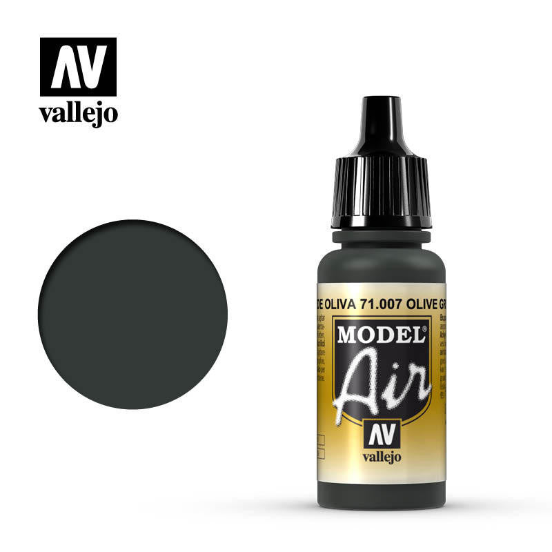 Vallejo Model Air Olive Green 17ml Acrylic Airbrush Paint