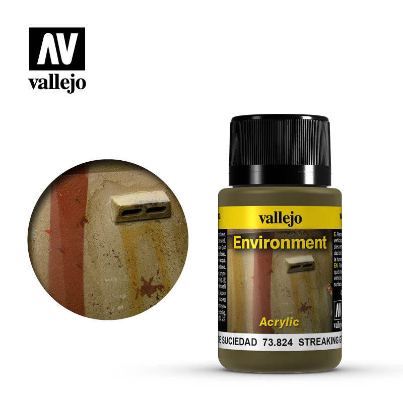 Vallejo 40ml Bottle Streaking Grime Weathering Effect